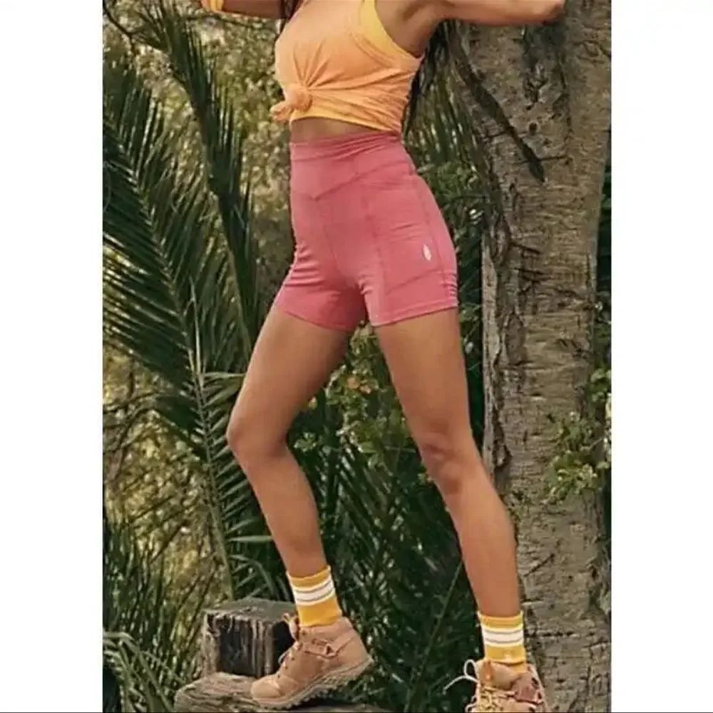 NWTs Free People Odessa Shorts in Wild Raspberry Size XS